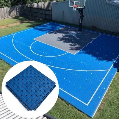 Наружные модульные спортивные плитки с уменьшением шума PP для 3x3 кортов для баскетбола